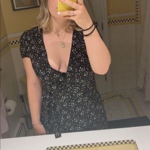 Wrap dress (star pattern)